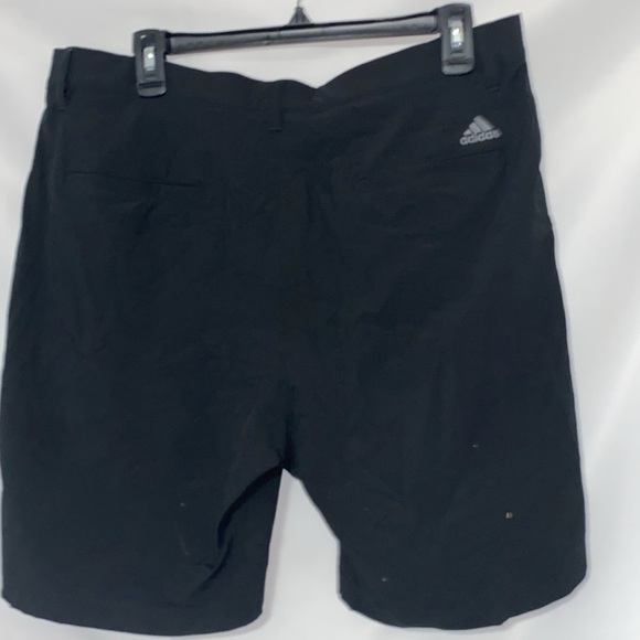Adidas MENS SIZE 34 Black Flat Front Shorts Classic Style POCKETS CLEAN - Picture 7 of 9